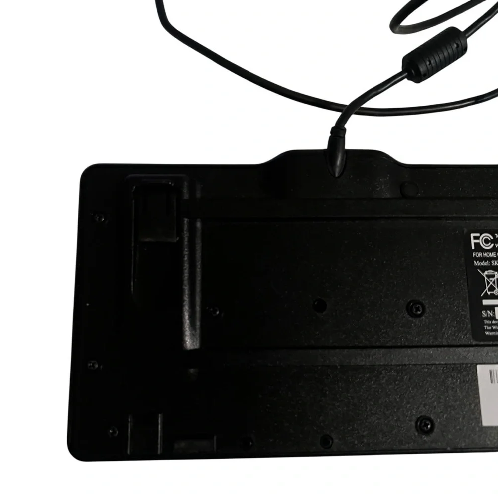 Dell Wired Keyboard Black FLAWED Missing One Stand USB Connection 10-Key